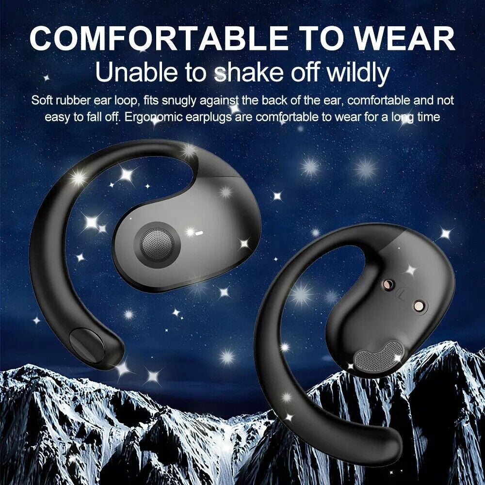 Wireless Bluetooth Open Ear Headphones Earhook Earbuds Headset Earphones TWS