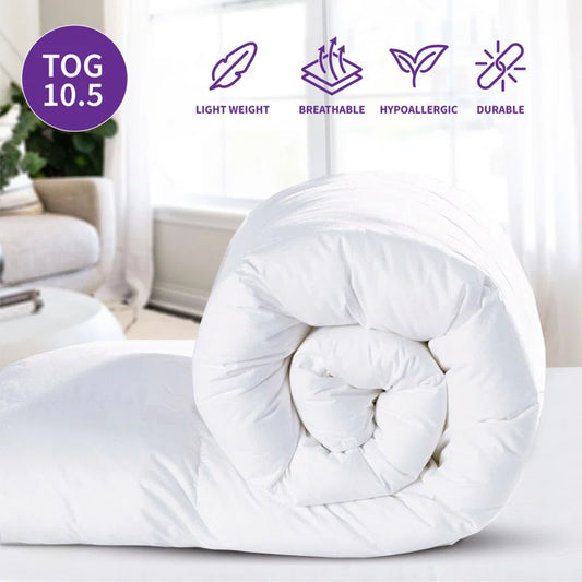 100% Hollowfibre Polyester 10.5 Tog Duvet