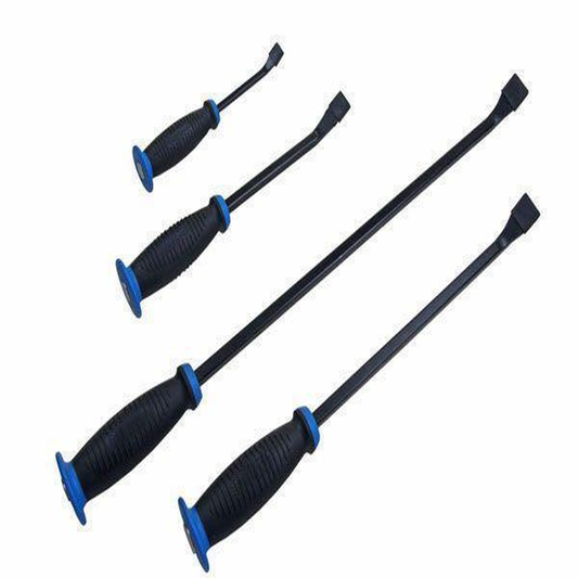 US Pro 4Pc Pry Bar Set with Protective Handle Guard B6766