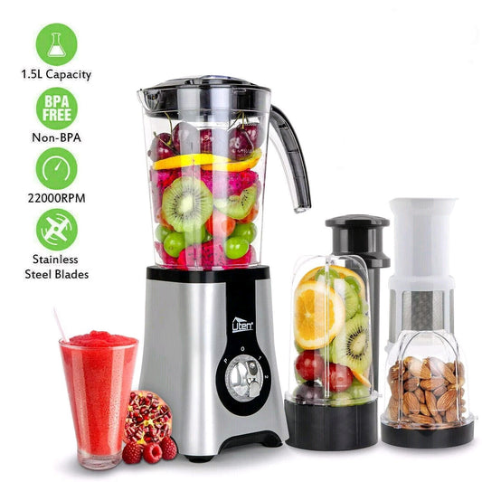 7 in 1 Food Blender Food Processor Smoothie Maker Fruit Juicer Coffee Grinder UK