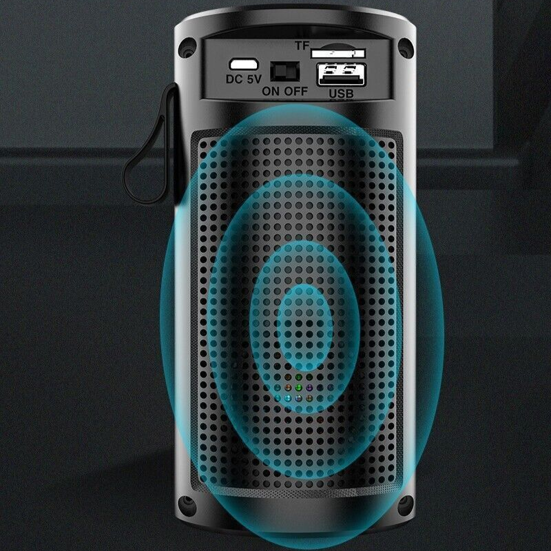 Wireless Bluetooth Speaker High Bass Loud USB AUX Portable Indoor Outdoor Stereo