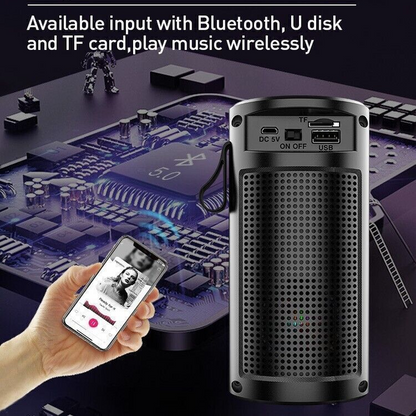 Wireless Bluetooth Speaker High Bass Loud USB AUX Portable Indoor Outdoor Stereo