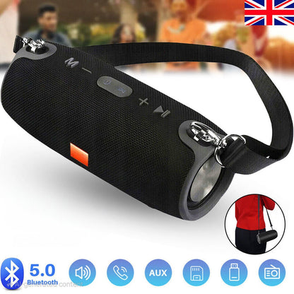 40W Portable Wireless Bluetooth Speaker Waterproof Stereo Bass Loud USB AUX FM