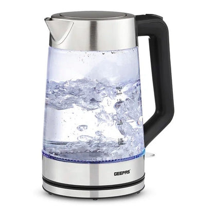 1.7L Illuminating Electric Glass Kettle 3000W Cordless - Scott3