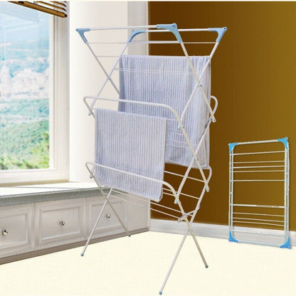 Airer Clothes Drying Rack Clothes Horse Non Slip Laundry Rack Indoor Outdoor