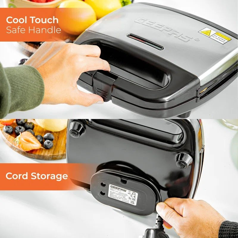 2 Slice Sandwich Maker, Automatic Temperature Control - Scott3