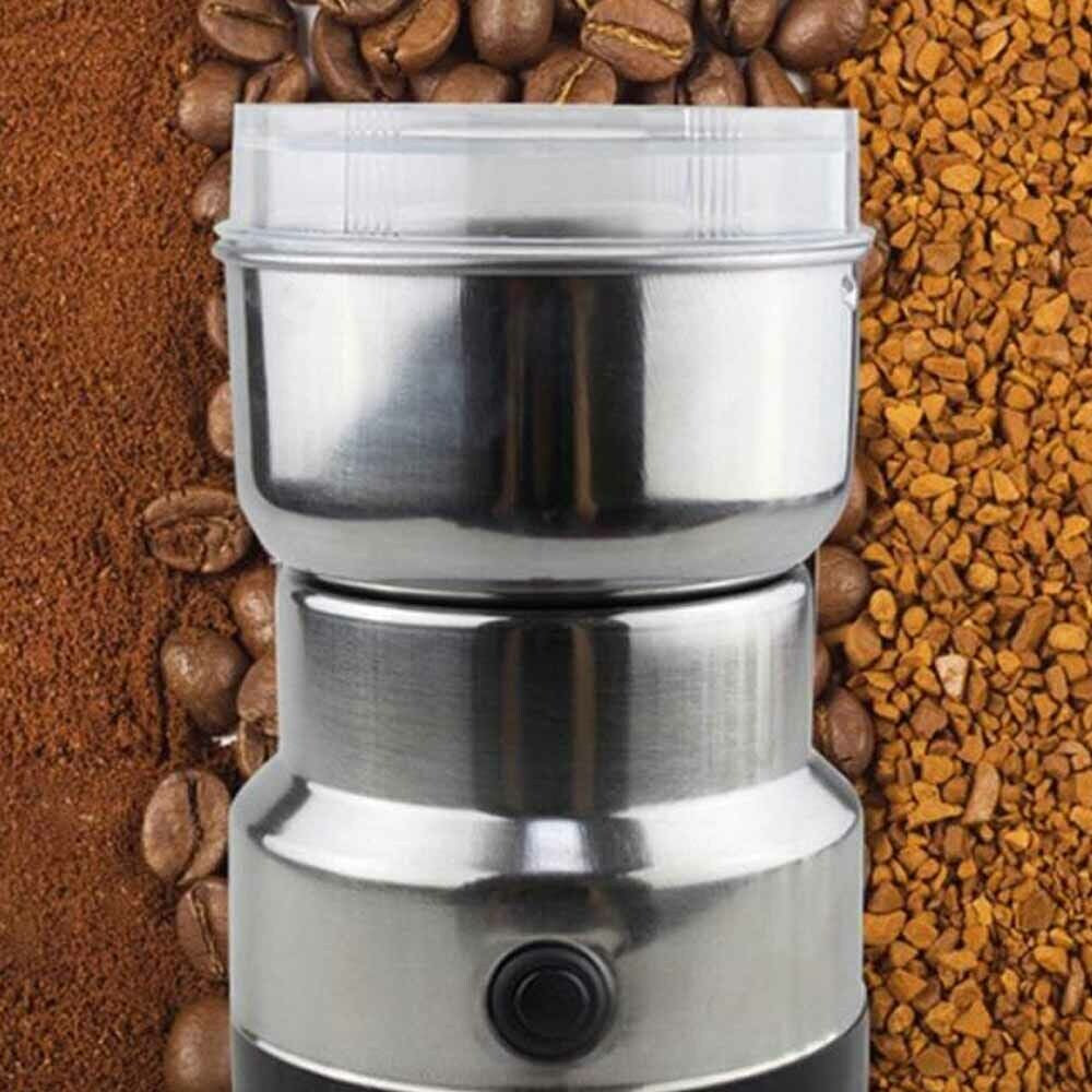 220V Electric Coffee Grinder Grinding Milling Nut Bean Spice Matte Blade Blender