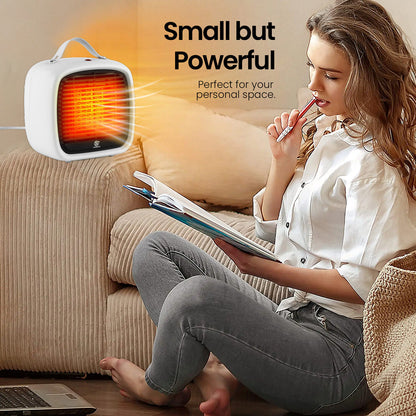 Mini Electric Fan Heater for Home Energy Saving Floor Desk Office 1200W