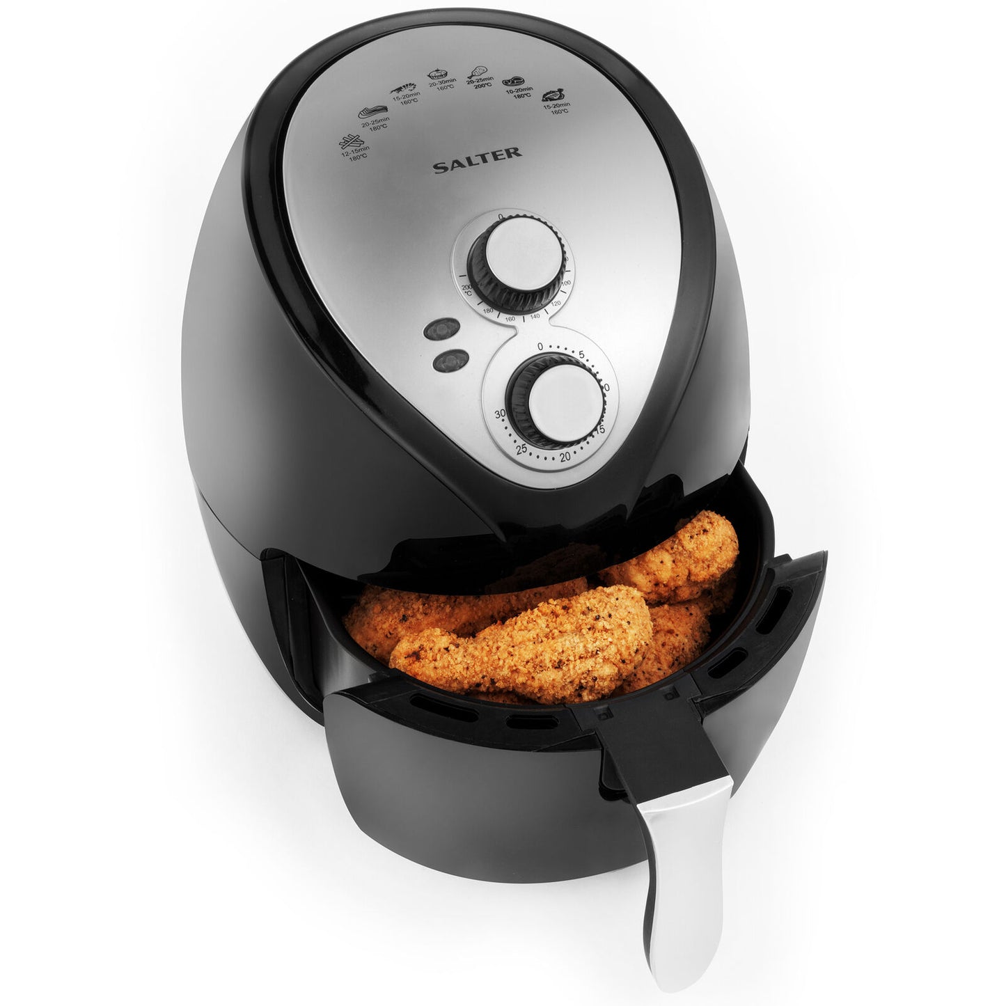 Salter 3.2L Air Fryer 30-Minute Timer 7 Presets Non-Stick Tray 1300W (Open Box)