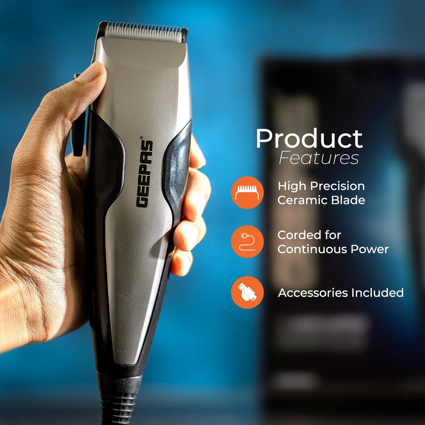 Corded Electric Hair Clipper Set