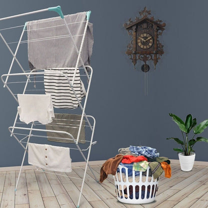 Airer Clothes Drying Rack Clothes Horse Non Slip Laundry Rack Indoor Outdoor