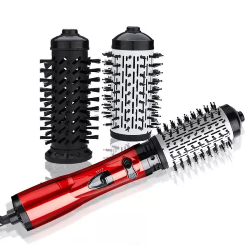 3In1 Hot Air Styler and Rotating Hair Dryer Hair Straightener Curler Brush Comb