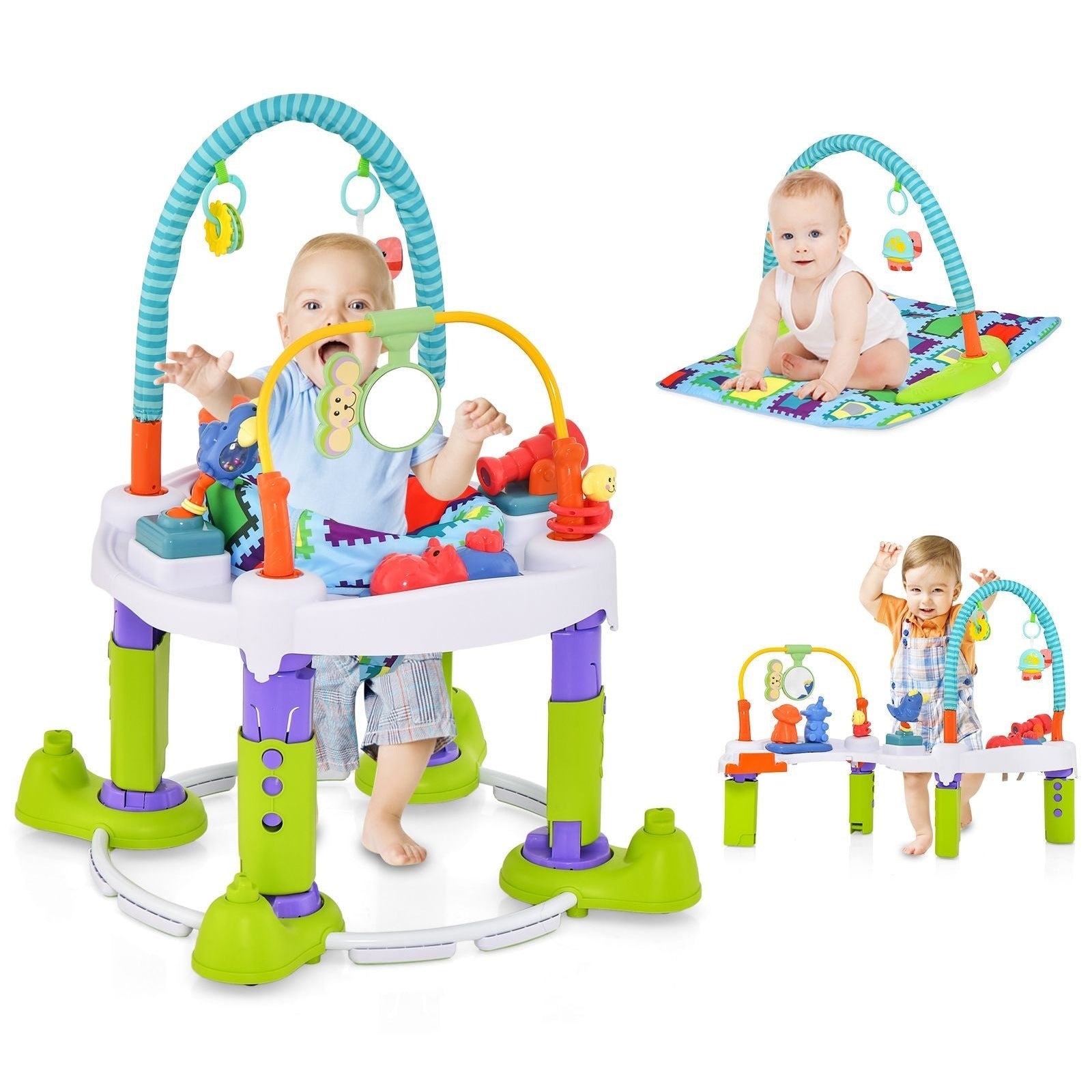 4 - In - 1 Baby Bouncer Activity Center with 3 Adjustable Heights - Scott3