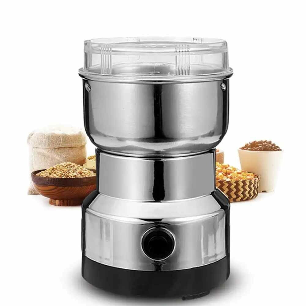 220V Electric Coffee Grinder Grinding Milling Nut Bean Spice Matte Blade Blender