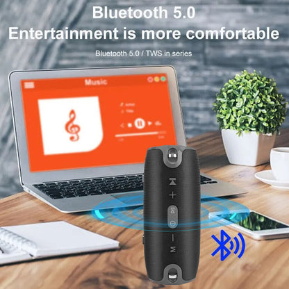 40W Portable Wireless Bluetooth Speaker Waterproof Stereo Bass Loud USB AUX FM