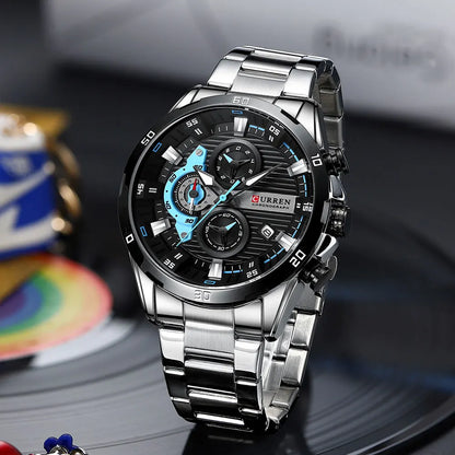 New Stainless Steel Watches for Men and Women Creative Fashion Luminous Dial