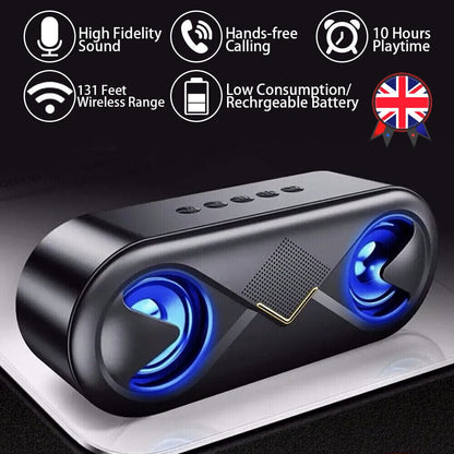 High Bass Ultra Loud Bluetooth Speakers Portable Wireless Speaker Outdoor Newest