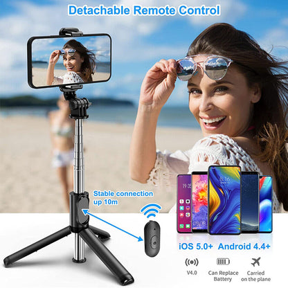 3 in 1 Bluetooth Tripod, Extendable Monopod Portable Selfie Stick with Remote UK