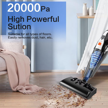 Corded Vacuum Cleaner, 20000Pa Upgrade Suction Upright Vacuum