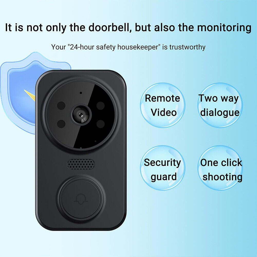 Wireless Smart Video Doorbell Wibell Security Intercom HD Video Camera Door Bell