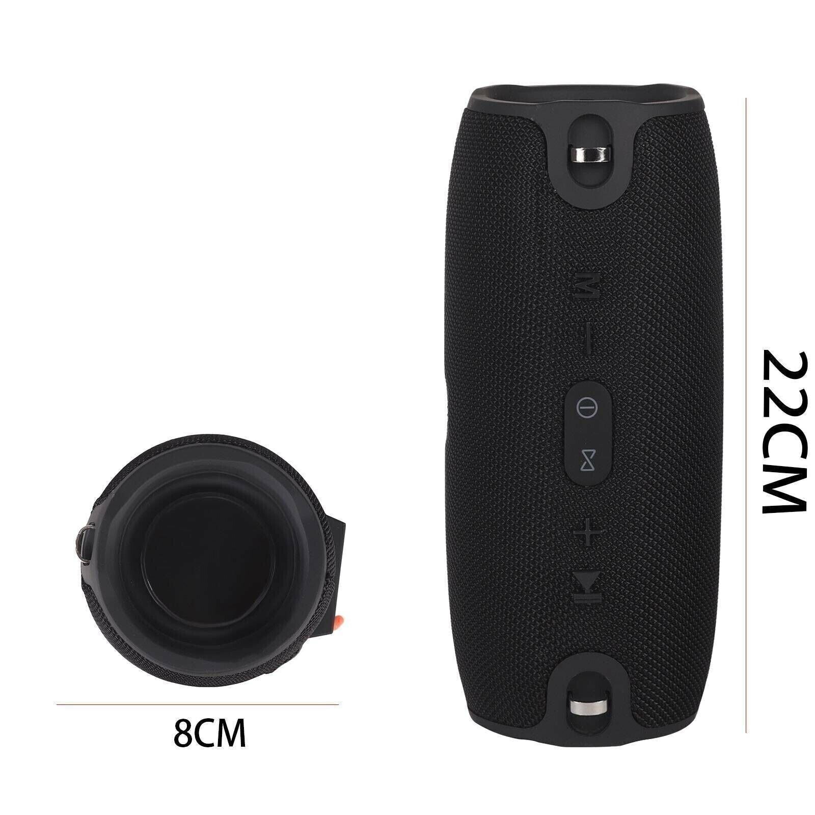 Portable Wireless Bluetooth Speaker Stereo Bass Loud Boombox Shoulder Strap 40W