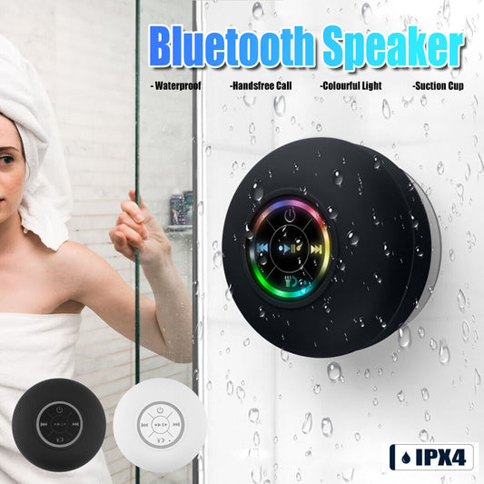 Waterproof LED Bluetooth Wireless Speaker Shower Portable for Samsung Iphone LG