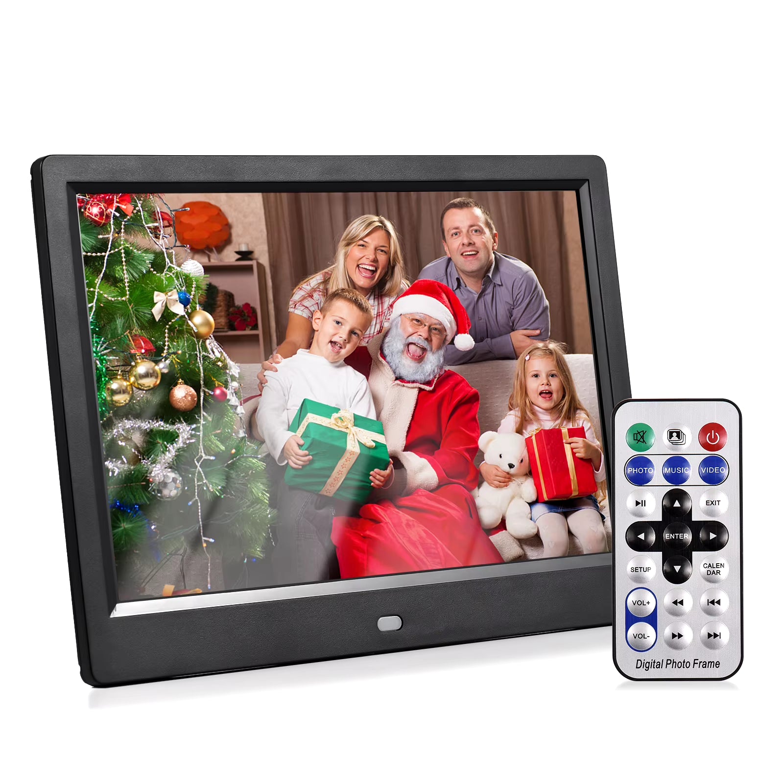 10.1 Inch Digital Photo Frame Desktop Electronic Album 1280*800 IPS Screen Supports Photo/ Video/ Music/ Clock/ Calendar