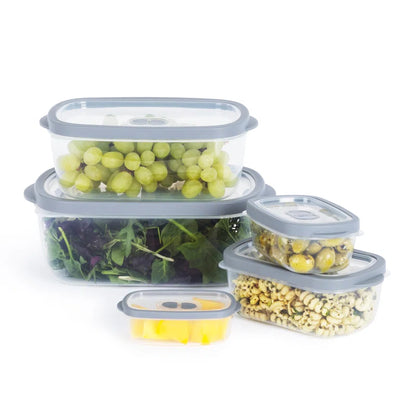 Food Storage - Set of 5 Containers and 5 Lids