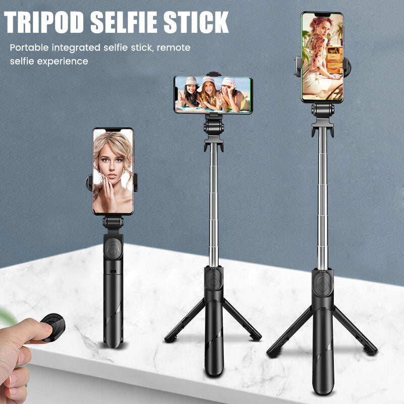 3 in 1 Bluetooth Selfie Stick for Iphone/Android with Remote Extendable Tripod