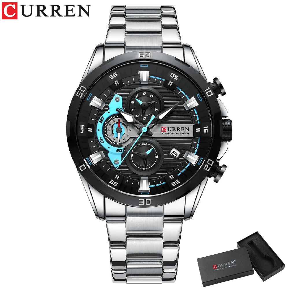 New Stainless Steel Watches for Men and Women Creative Fashion Luminous Dial