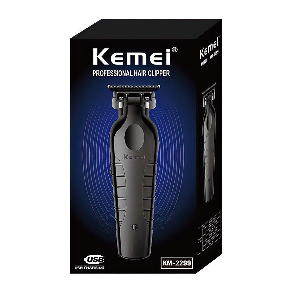 Hair Beard Trimmer Kemei Cordless Professional Barber Zero Gap Clipper