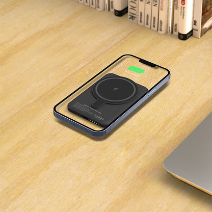 PD 22W Slim 6000Mah Magnetic Wireless Charger Power Bank for Samsung and Wireless Charging Phones