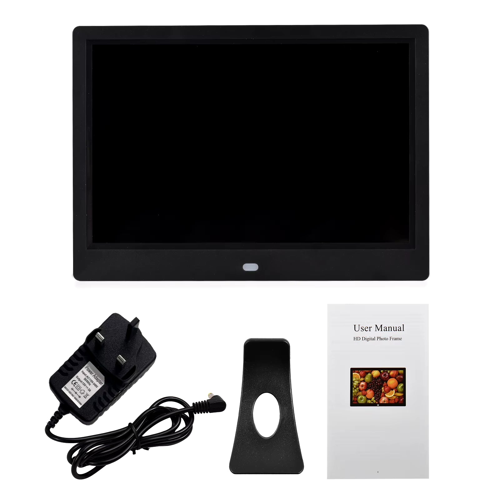 10.1 Inch Digital Photo Frame Desktop Electronic Album 1280*800 IPS Screen Supports Photo/ Video/ Music/ Clock/ Calendar