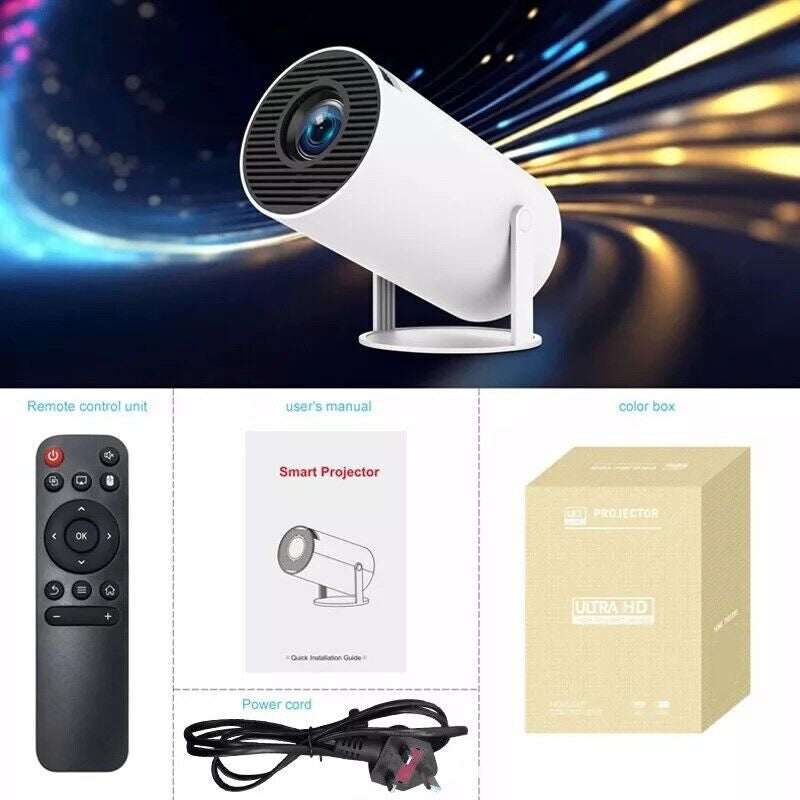 5G 4K Projector Smart HD LED Wifi Bluetooth HDMI USB Android Office Home Theater