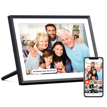 10.1 Inch Smart Wifi Digital Picture Frame 32GB Storage, Frameo Digital Photo Frame with 1280X800 IPS Touch Screen