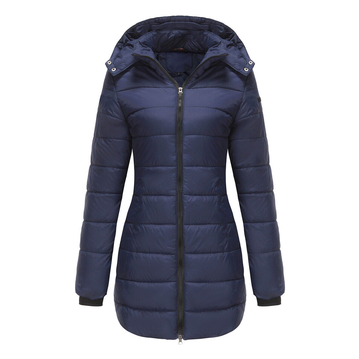 Women Winter Long Parka Quilted Coat Hooded Ladies Warm Padded Puffer Jacket