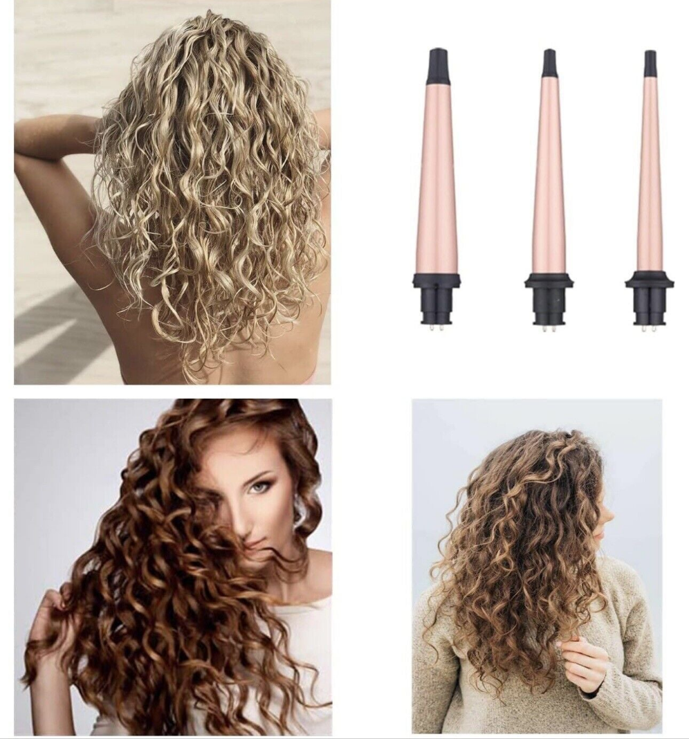 Hair Curling Wand Iron Conical Curling Iron Set Interchangeabl