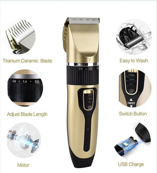 Professional Mens Hair Trimmer Cordless Machine Clippers Beard Electric Shaver