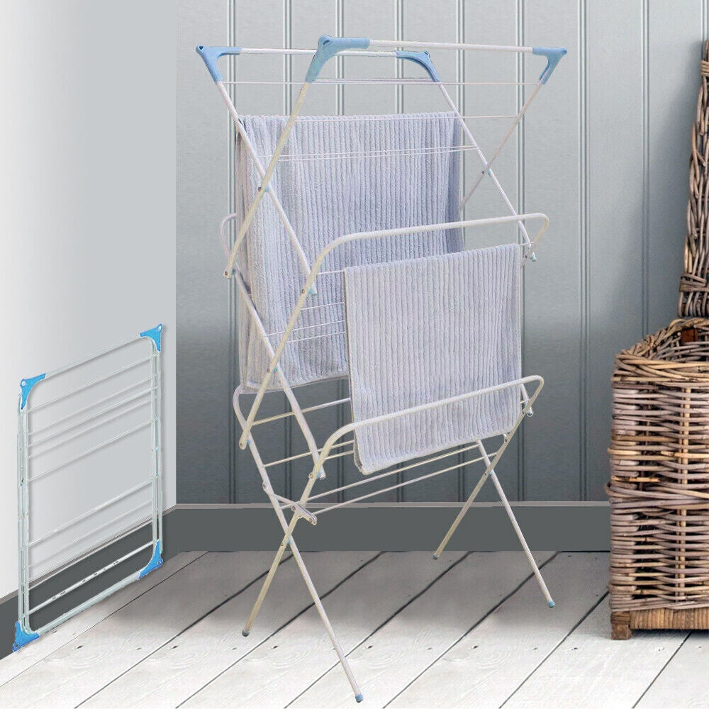 Airer Clothes Drying Rack Clothes Horse Non Slip Laundry Rack Indoor Outdoor