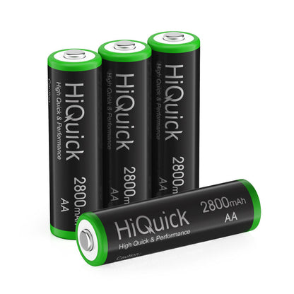 Hiquick AAA AA 1100Mah 2800Mah Rechargeable Battery / 8 Slots Charger Lot