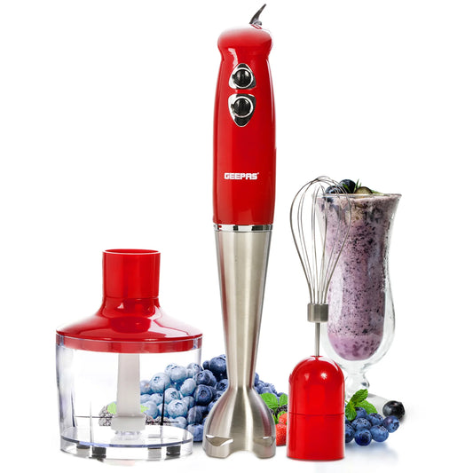 3-In-1 Stick Hand Blender, Food Processor and Whisk