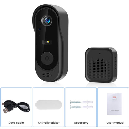 Smart Wireless Video Doorbell Phone Security Camera Wifi Door Bell Ring Intercom