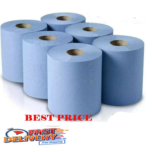 Blue Rolls 6 Pack Blue Rolls Centrefeed Blue Roll 2 Ply Embossed Blue Roll