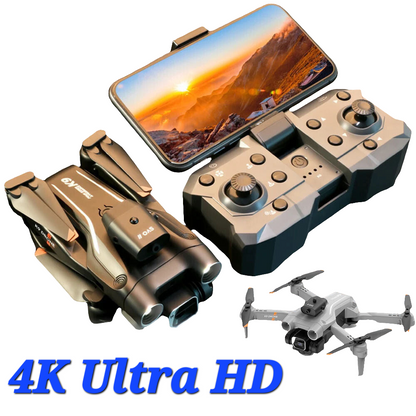 4K Drone X Pro WIFI FPV HD Dual Camera 3 Batteries Foldable Selfie RC Quadcopter