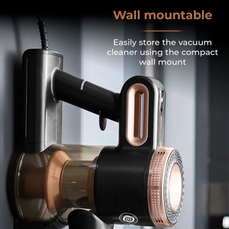 3-In-1 Vacuum Cleaner with Cyclonic Suction, Built-In HEPA 13 and Detachable Handheld Mode, Rose Gold