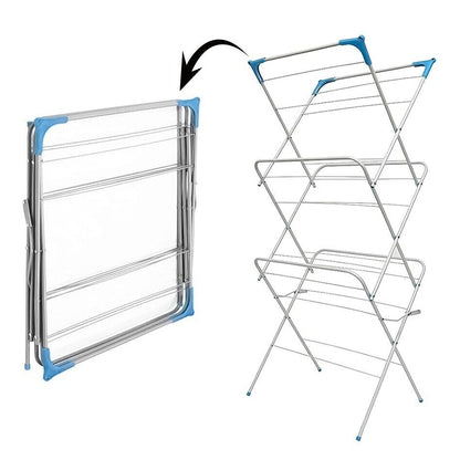 Airer Clothes Drying Rack Clothes Horse Non Slip Laundry Rack Indoor Outdoor