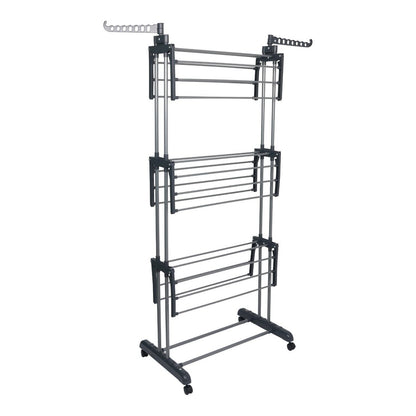 4 Tier Foldable Clothes Airer Rack Indoor Outdoor Dryer Laundry Dry Rail Hanger