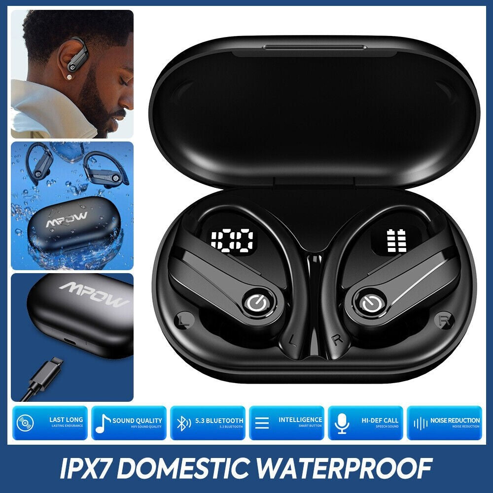 Bluetooth 5.3 Earbuds Headphones Wireless Earphones Sports Stereo Ear Hook - Scott3