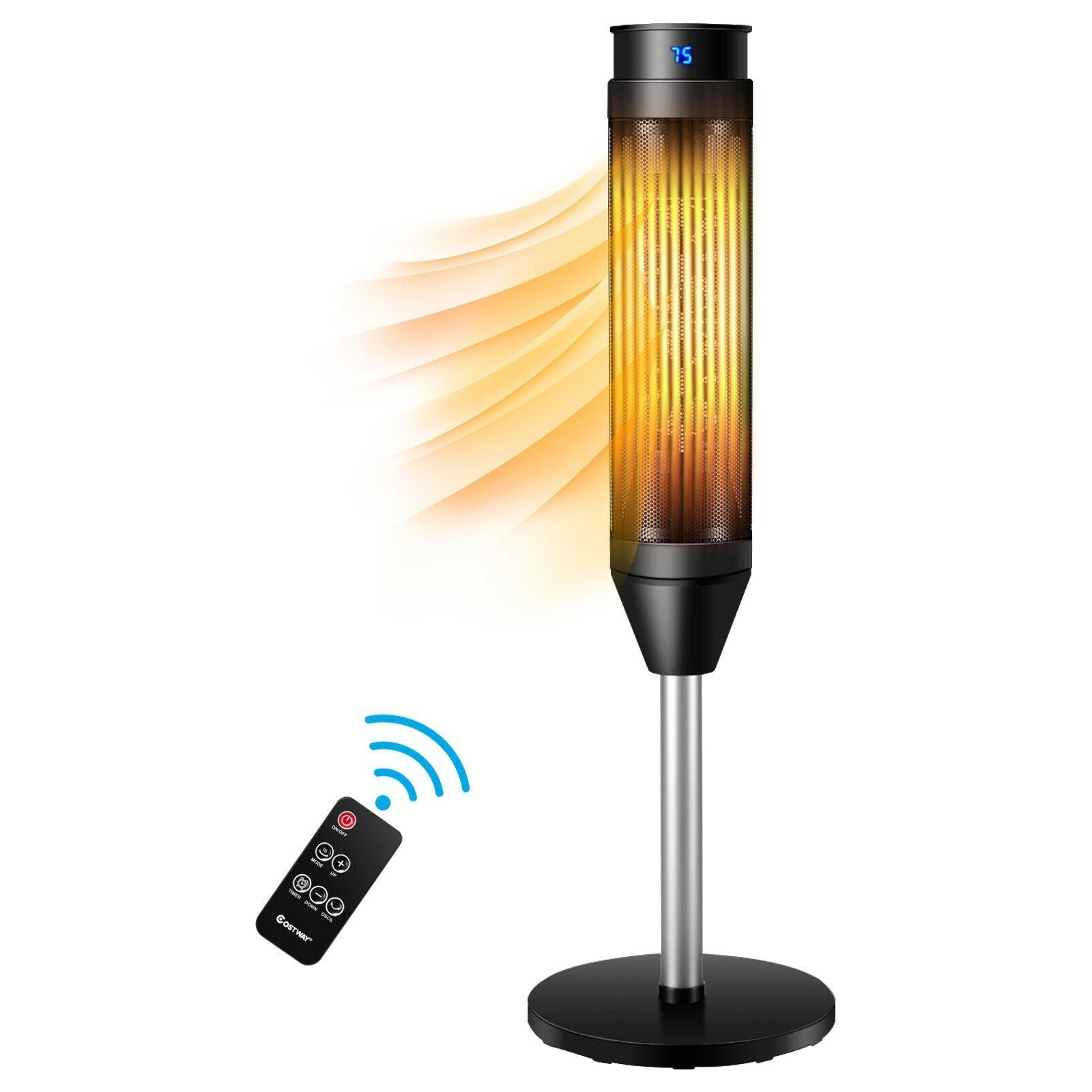 Electric Tower Fan / Heater with Digital Timer and Remote