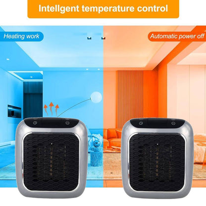 Electric Heater Fan Plug in Ceramic Space Heater Low Energy 2 Heatings +Remote